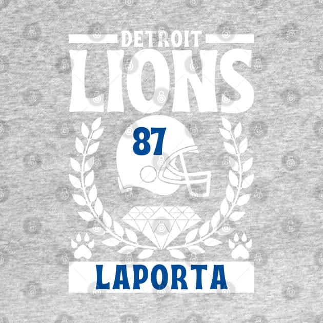 Detroit Lions Sam Laporta 87 American Football by Astronaut.co